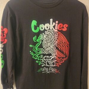 Cookies la Raza Eagle Snake Mens Longsleeve Shirt Sz Medium